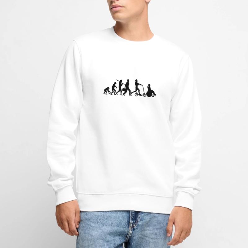 rollstuhl unfall schnell evolution e scoot Männer Premium Bio Pullover