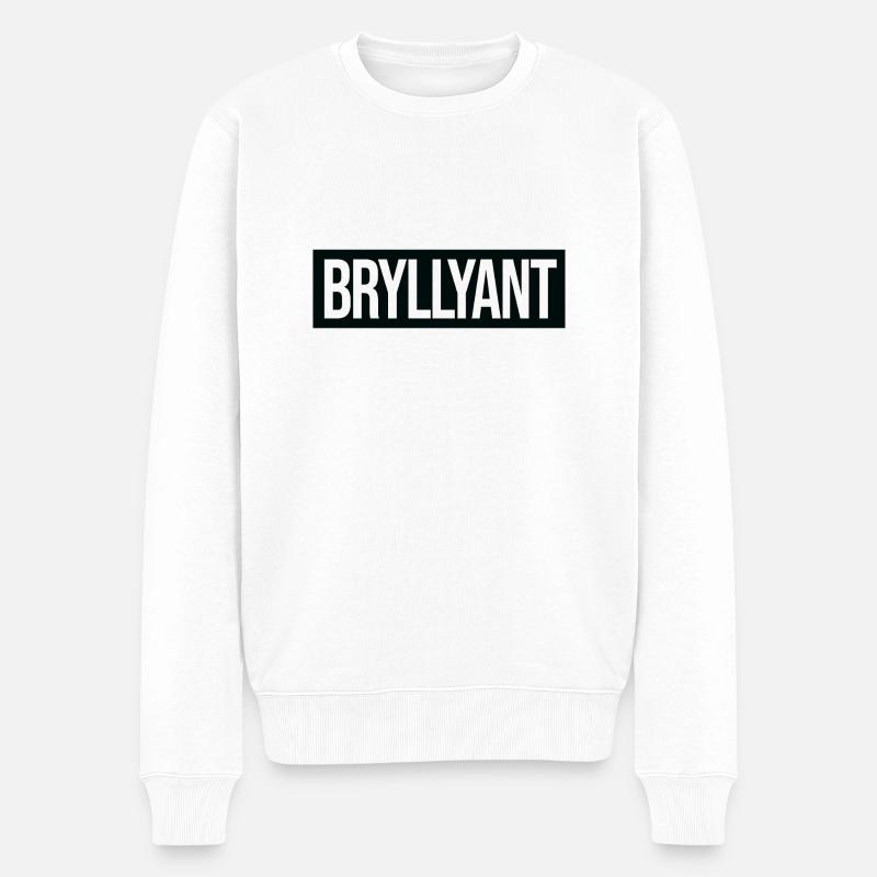 Elektronische Musik Bryllyant Geschenk - Männer Premium Bio Pullover - Weiß