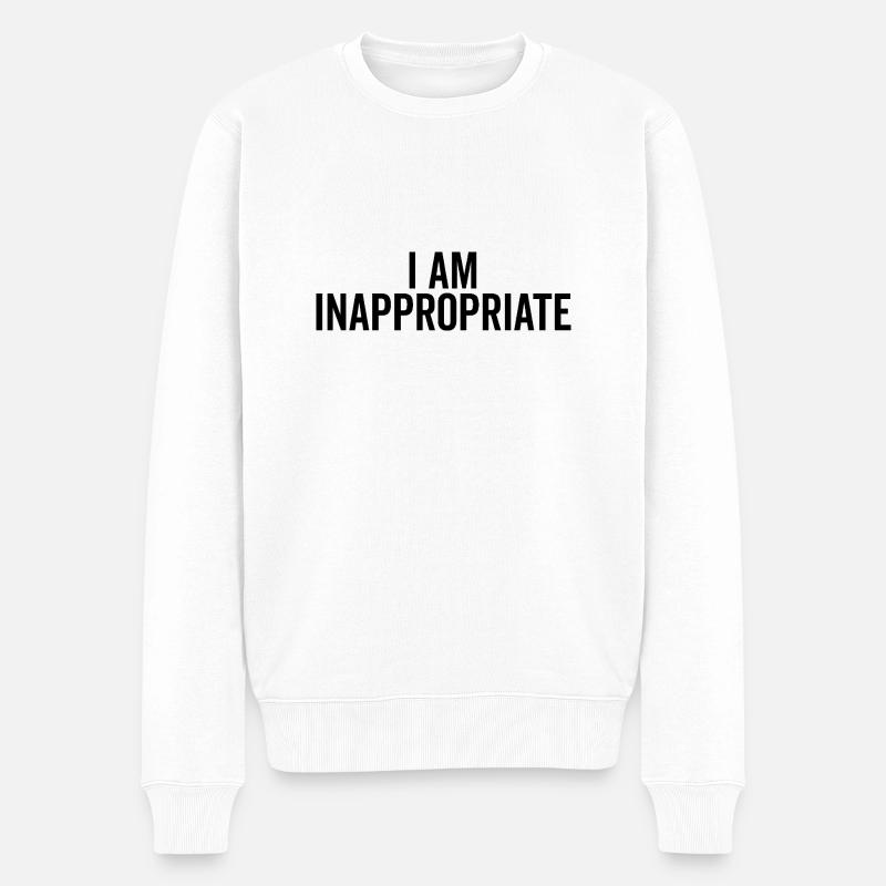 Je ne suis pas approprié - Pull Premium bio Homme - blanc