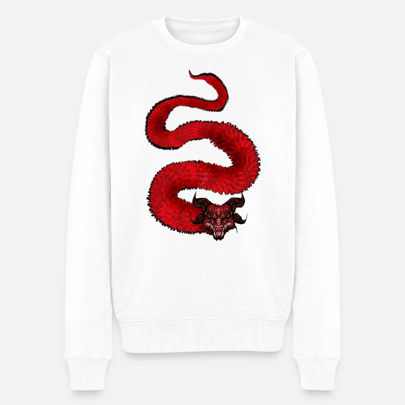 dragon - Pull Premium bio Homme - blanc