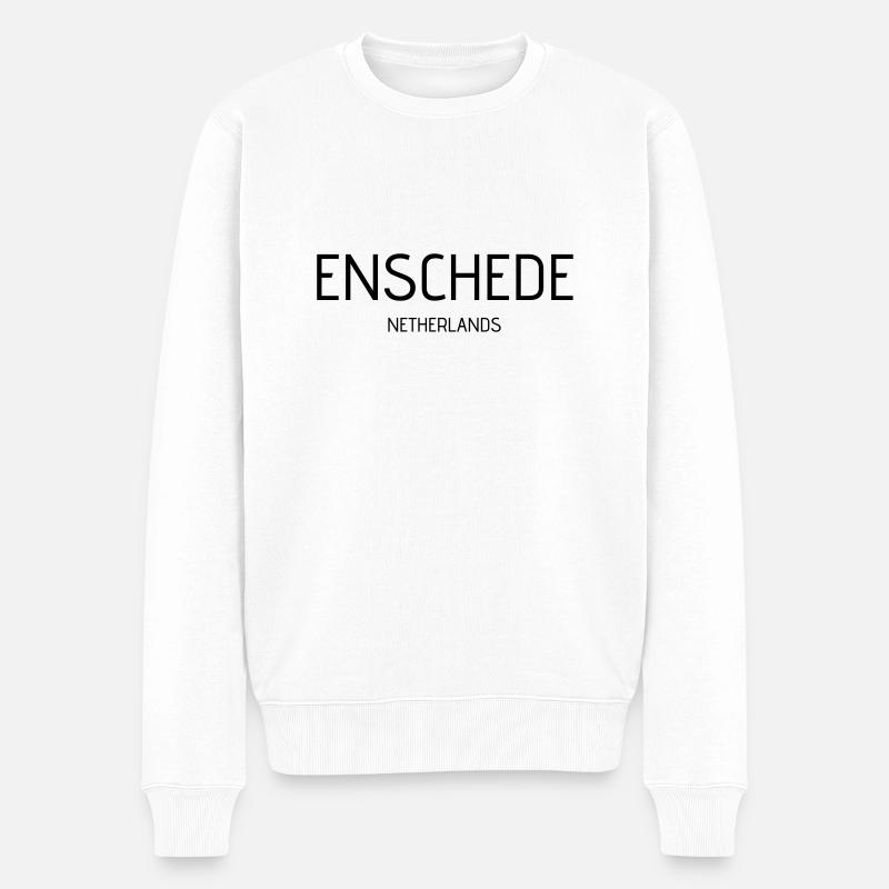enschede - Männer Premium Bio Pullover - Weiß