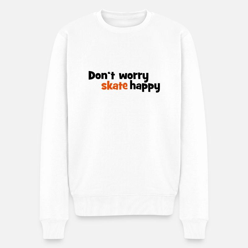 skateboard - Pull Premium bio Homme - blanc