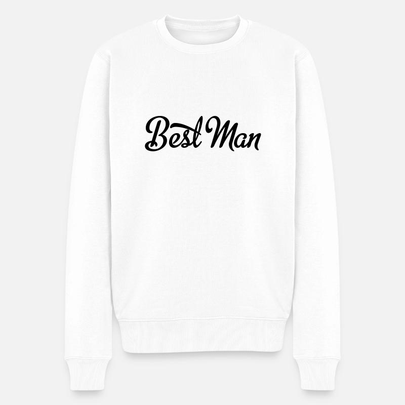 mariage - Pull Premium bio Homme - blanc