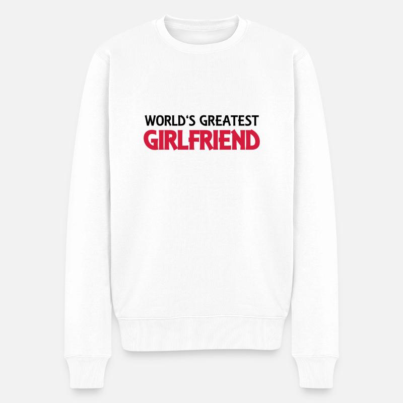 World's greatest girlfriend - Pull Premium bio Homme - blanc