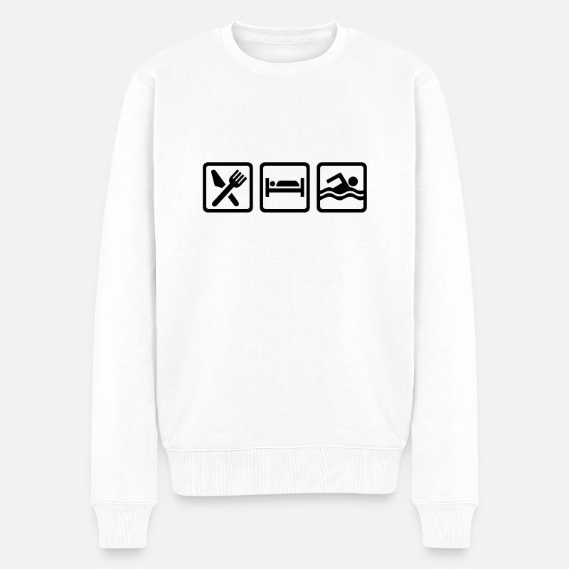 Nager - Pull Premium bio Homme - blanc