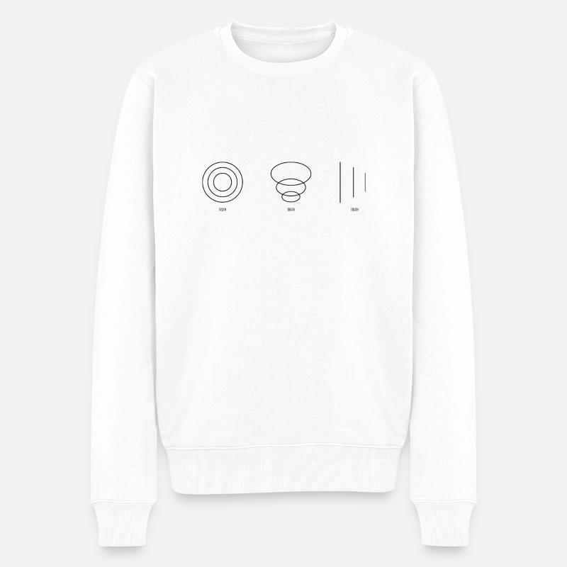 VÉRITÉ noir - Pull Premium bio Homme - blanc