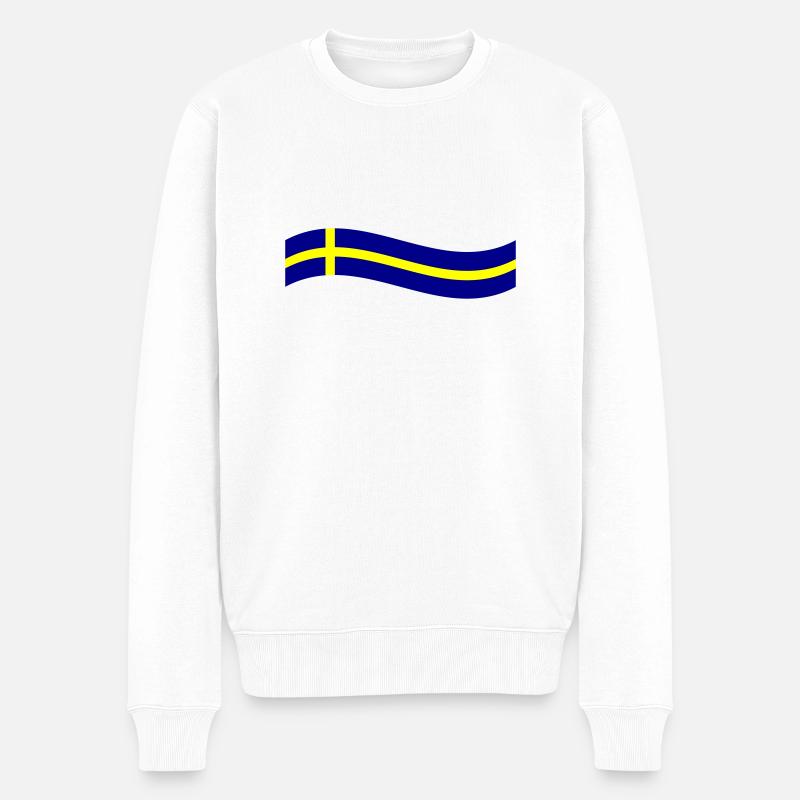 Drapeau de la Suède - Pull Premium bio Homme - blanc