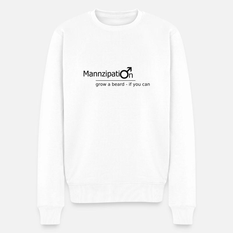 Mannzipation - Männer Premium Bio Pullover - Weiß