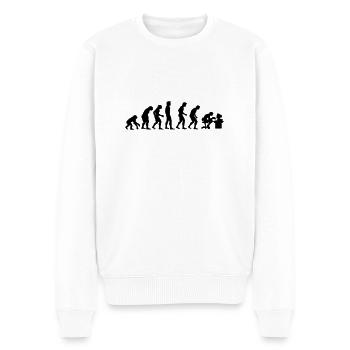 evolution - Pull Premium bio Homme - blanc - Devant - Thijin (182cm)
