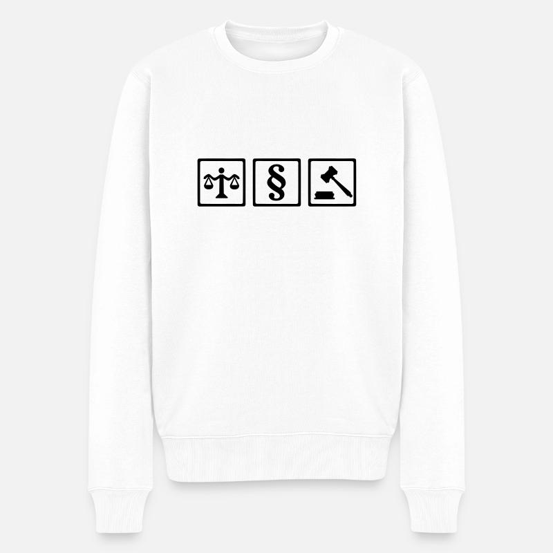 Richter - Männer Premium Bio Pullover - Weiß