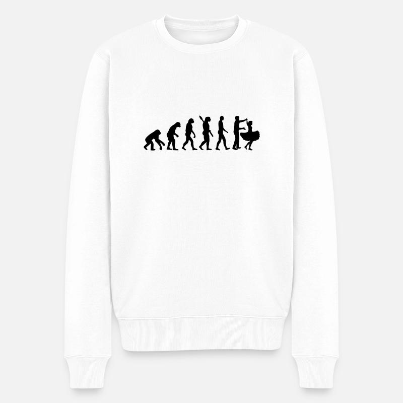 Square dance - Pull Premium bio Homme - blanc