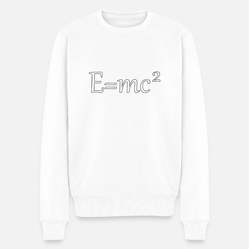 E-McQ. - Männer Premium Bio Pullover - Weiß