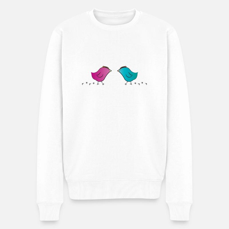 Küken Couple Amour - Pull Premium bio Homme - blanc