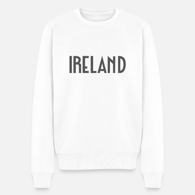 Irlande - Pull Premium bio Homme - blanc