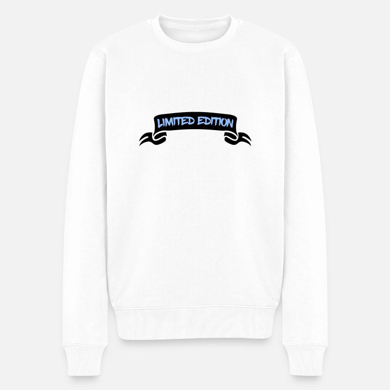 Limited Edition - Männer Premium Bio Pullover - Weiß