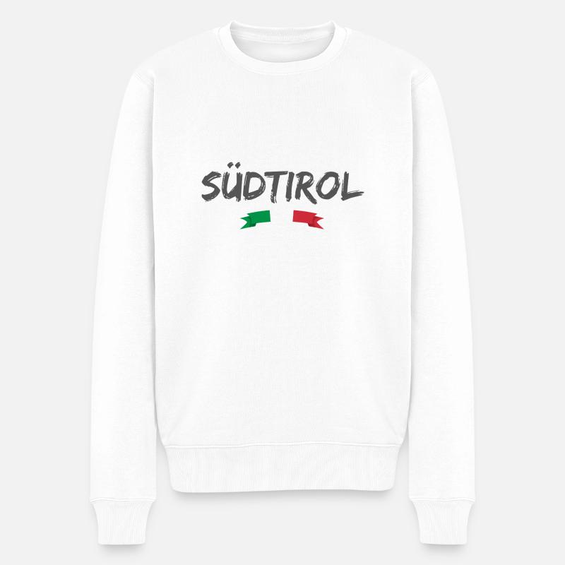 Südtirol - Männer Premium Bio Pullover - Weiß