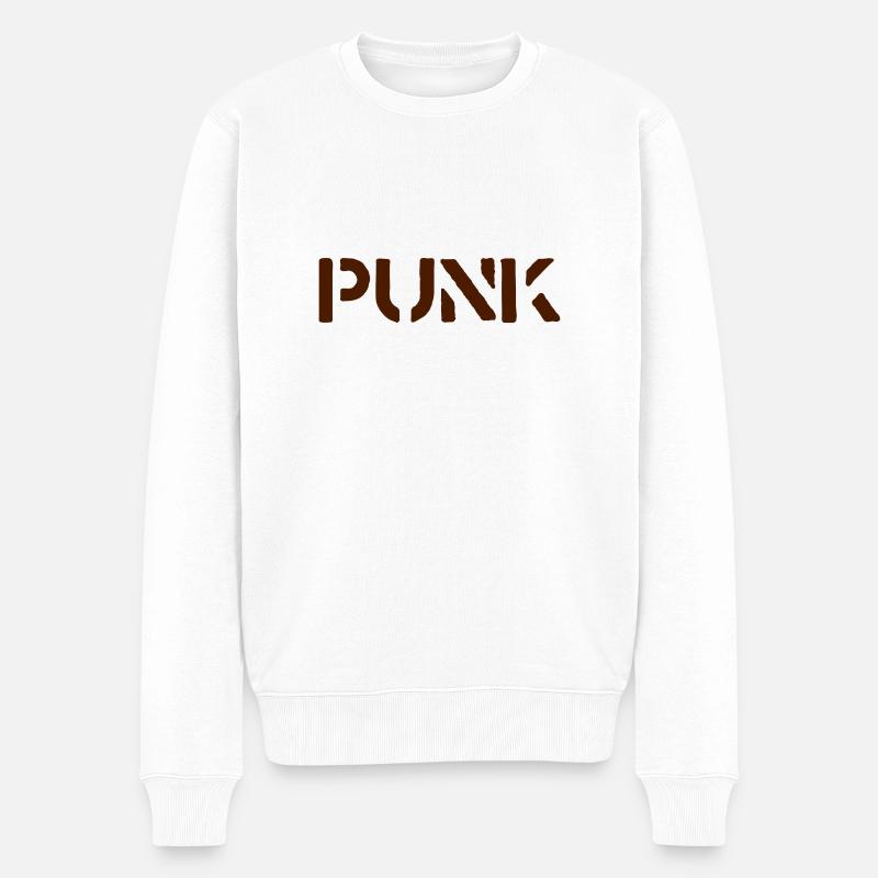 Punk - Pull Premium bio Homme - blanc