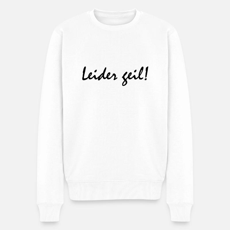 Malheureusement excitée! - Pull Premium bio Homme - blanc