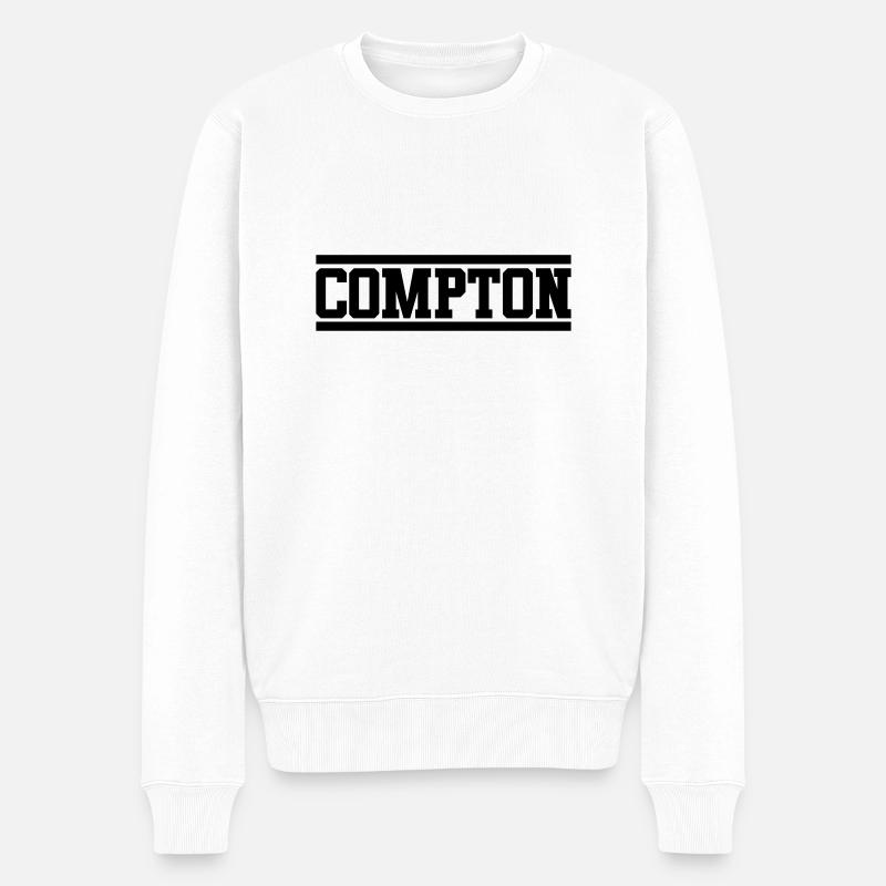 compton - Pull Premium bio Homme - blanc