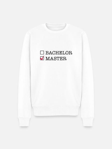 Master - Männer Premium Bio Pullover - Weiß