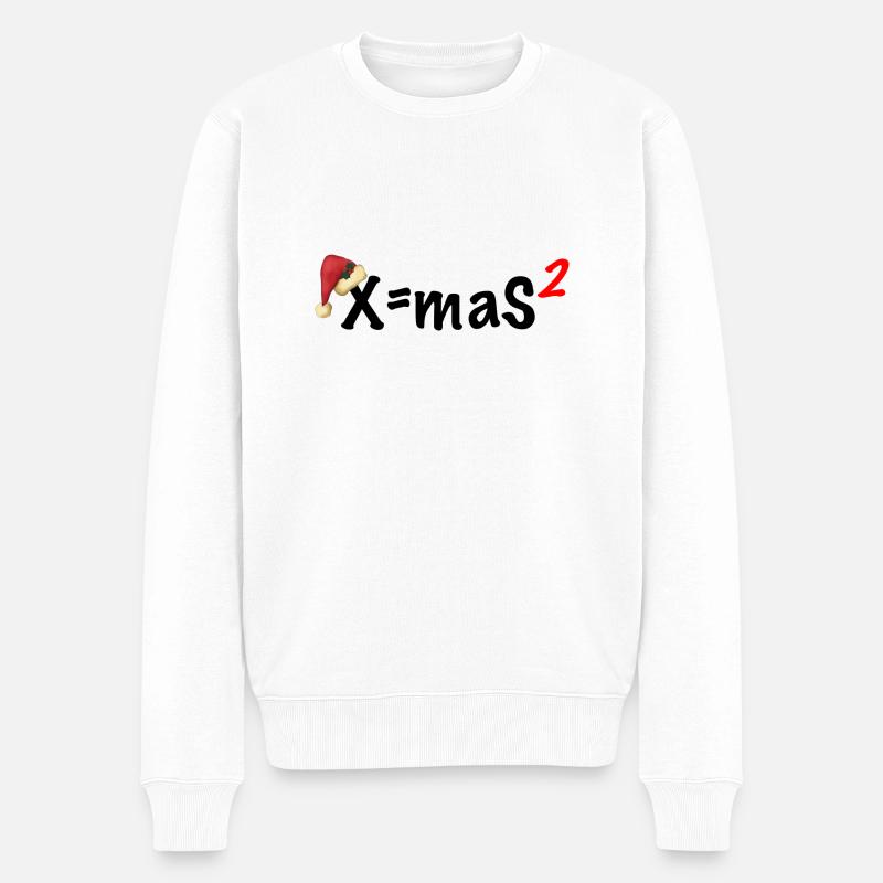 XmaS2 - Männer Premium Bio Pullover - Weiß