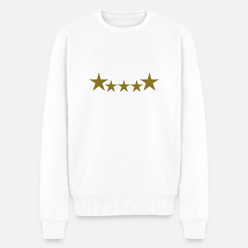 koch - Männer Premium Bio Pullover - Weiß
