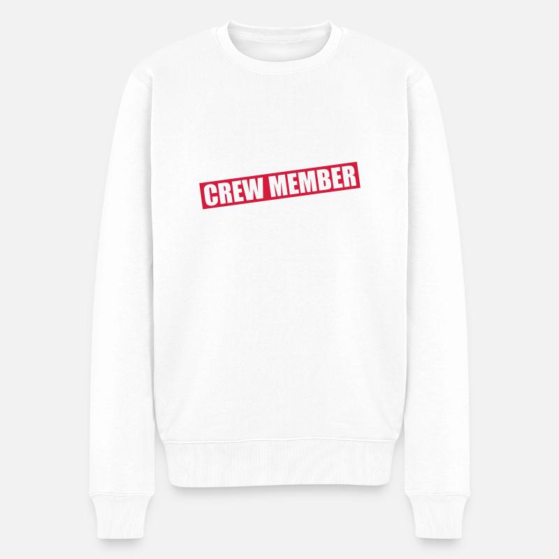 crew_member_sm1 - Männer Premium Bio Pullover - Weiß