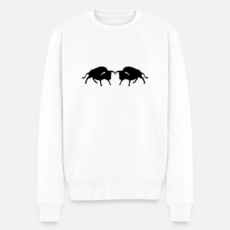 stier2 - Pull Premium bio Homme - blanc