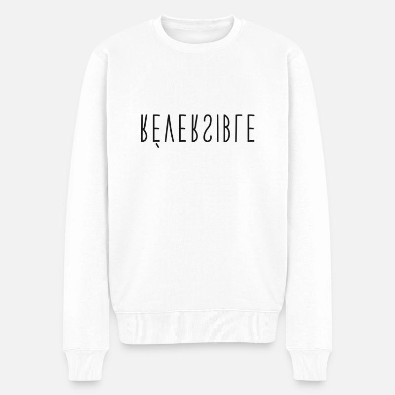 Réversible - Pull Premium bio Homme - blanc