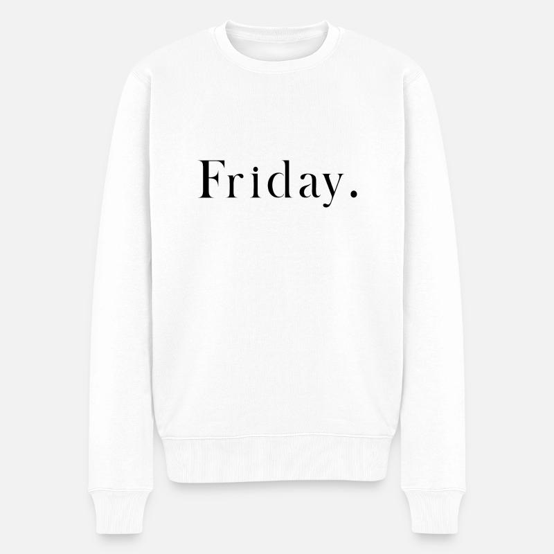 Vendredi - Pull Premium bio Homme - blanc