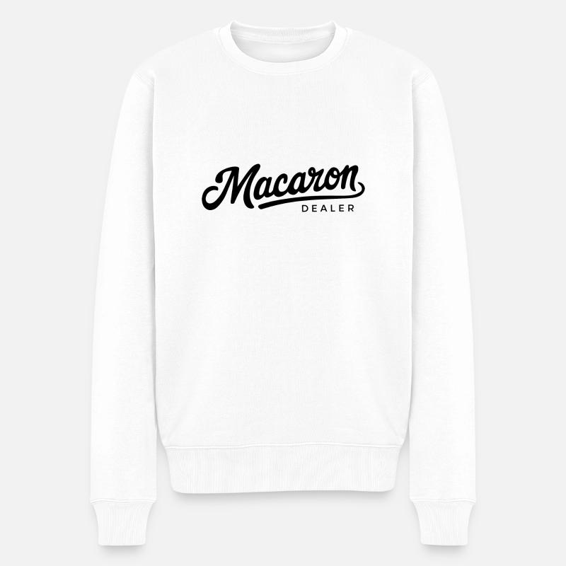 L’amour des desserts français - Pull Premium bio Homme - blanc