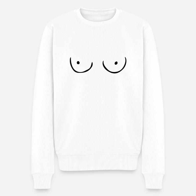 Tits - Pull Premium bio Homme - blanc
