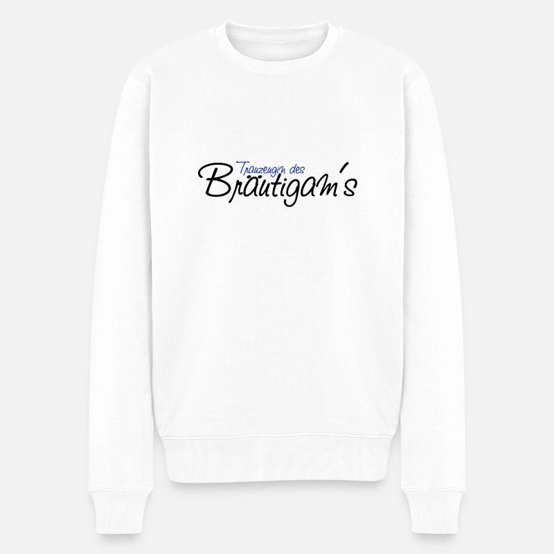 trauzeugin_des_braeutgams - Pull Premium bio Homme - blanc