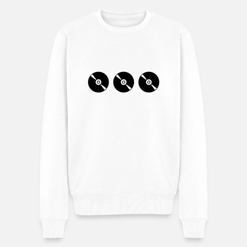 Discs - Pull Premium bio Homme - blanc