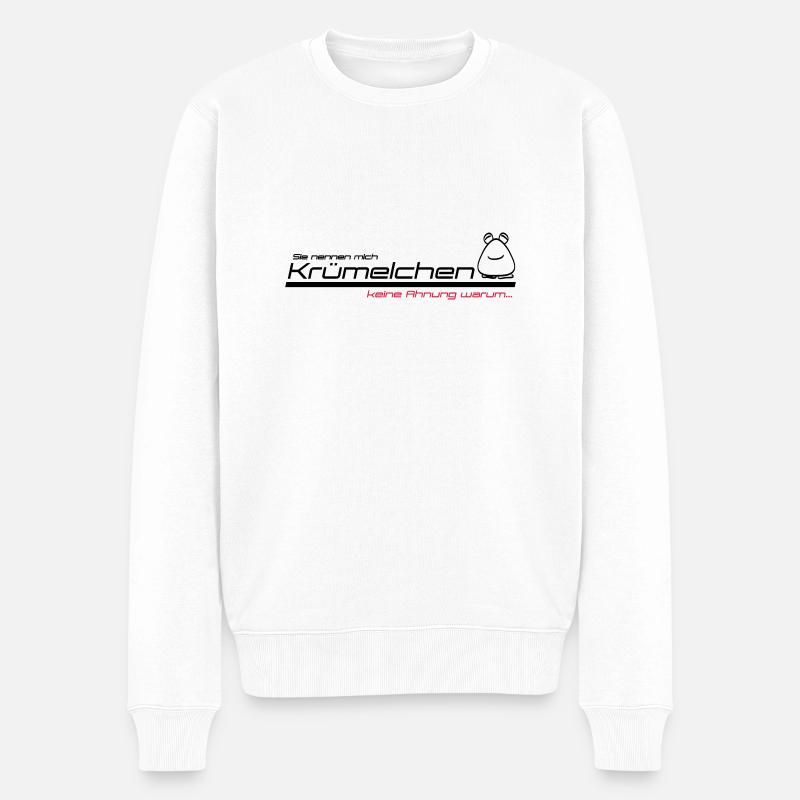 krümelchen - Pull Premium bio Homme - blanc