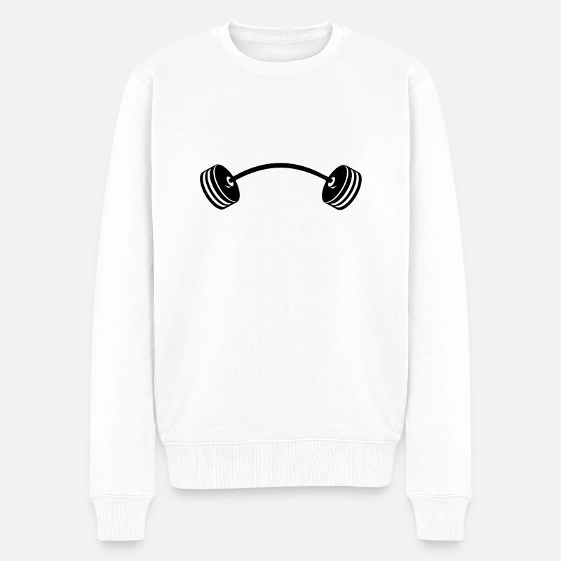 Hantel Vektor - Pull Premium bio Homme - blanc