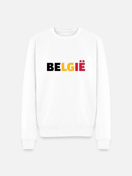 Belgie - Men's Premium Organic Jumper - white