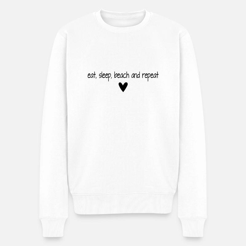 répéter - Pull Premium bio Homme - blanc