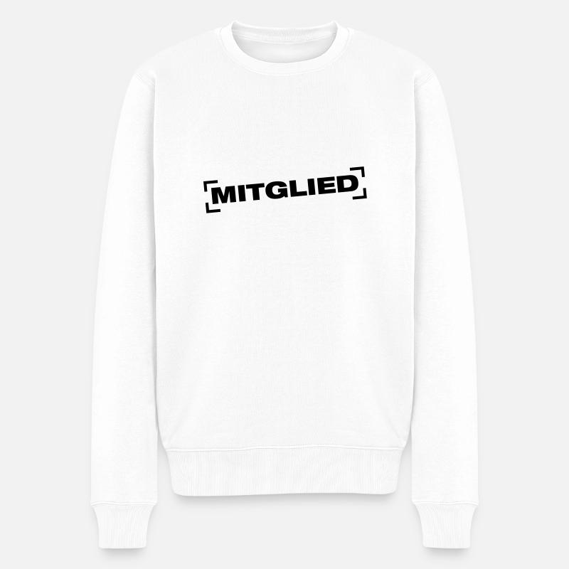 mitglied_design_ay1 - Männer Premium Bio Pullover - Weiß
