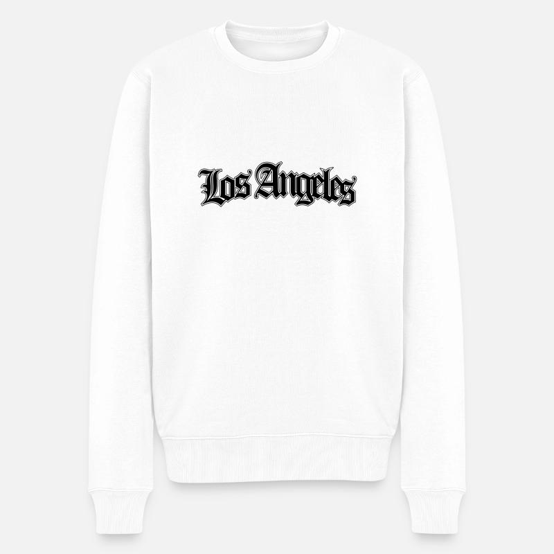 los Angeles - Pull Premium bio Homme - blanc