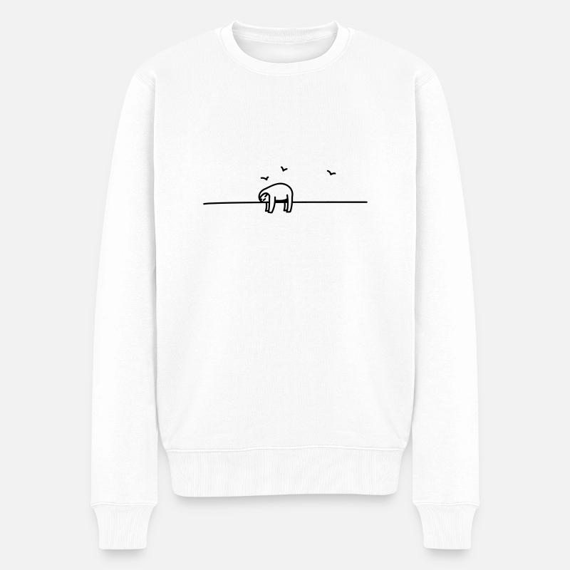 sleep - Pull Premium bio Homme - blanc