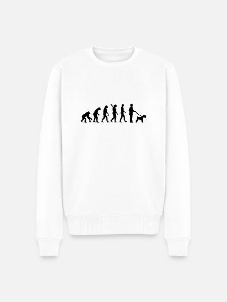 Zwergschnauzer - Männer Premium Bio Pullover - Weiß