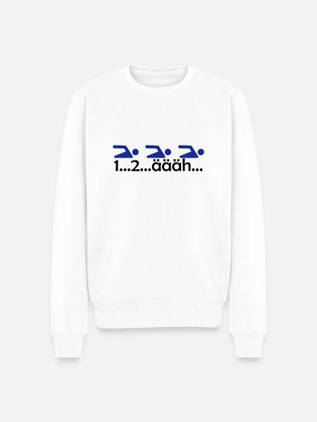 1 ... 2..äääh - Men's Premium Organic Jumper - white