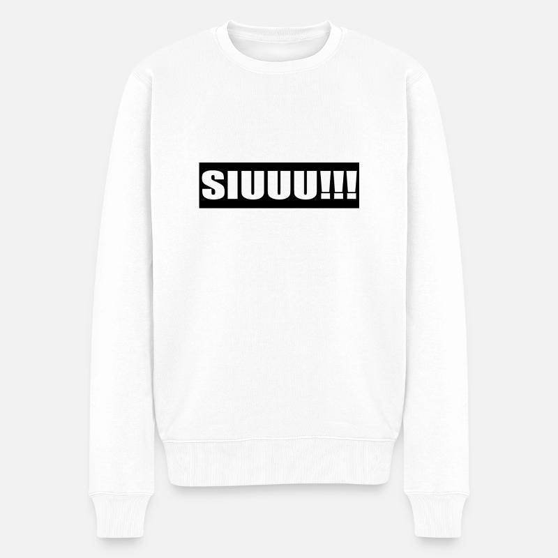 Élégant SIUUU!!! - Pull Premium bio Homme - blanc
