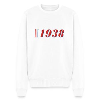 Jahr 1938 - Männer Premium Bio Pullover - Weiß - Vorne - Thijin (182cm)