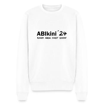 Abikini 24 - Abi Motto 2024 Abitur - Männer Premium Bio Pullover - Weiß - Vorne - Thijin (182cm)