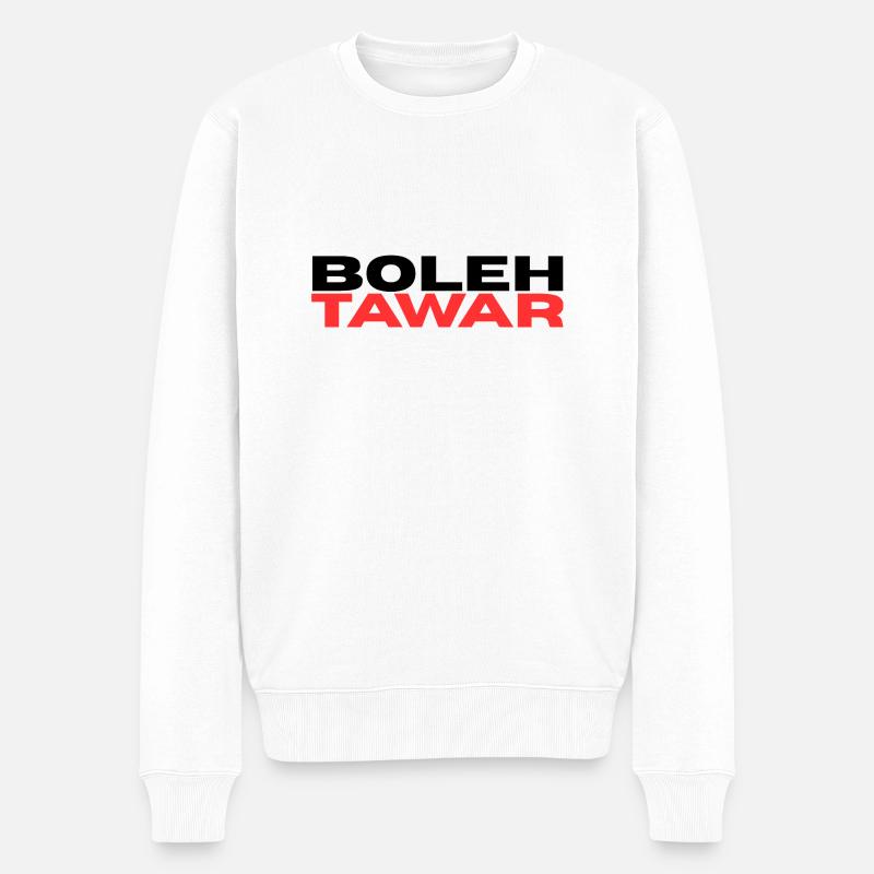 INDONET Boleh Tawar - Pull Premium bio Homme - blanc