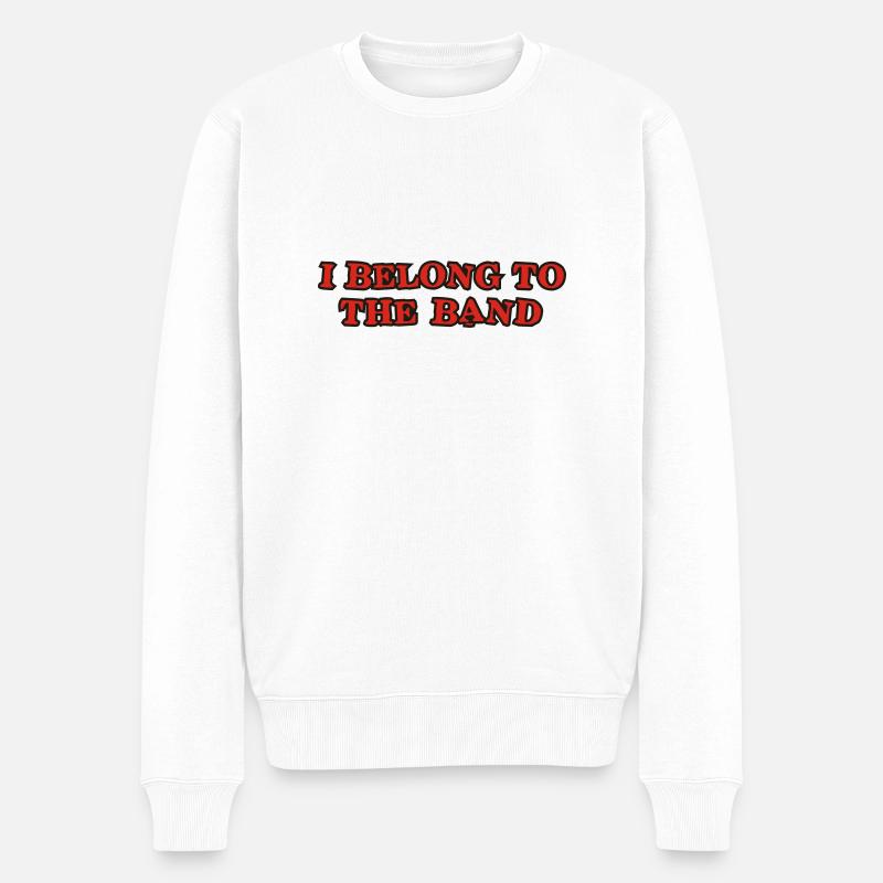 i_belong_to_the_band - Pull Premium bio Homme - blanc
