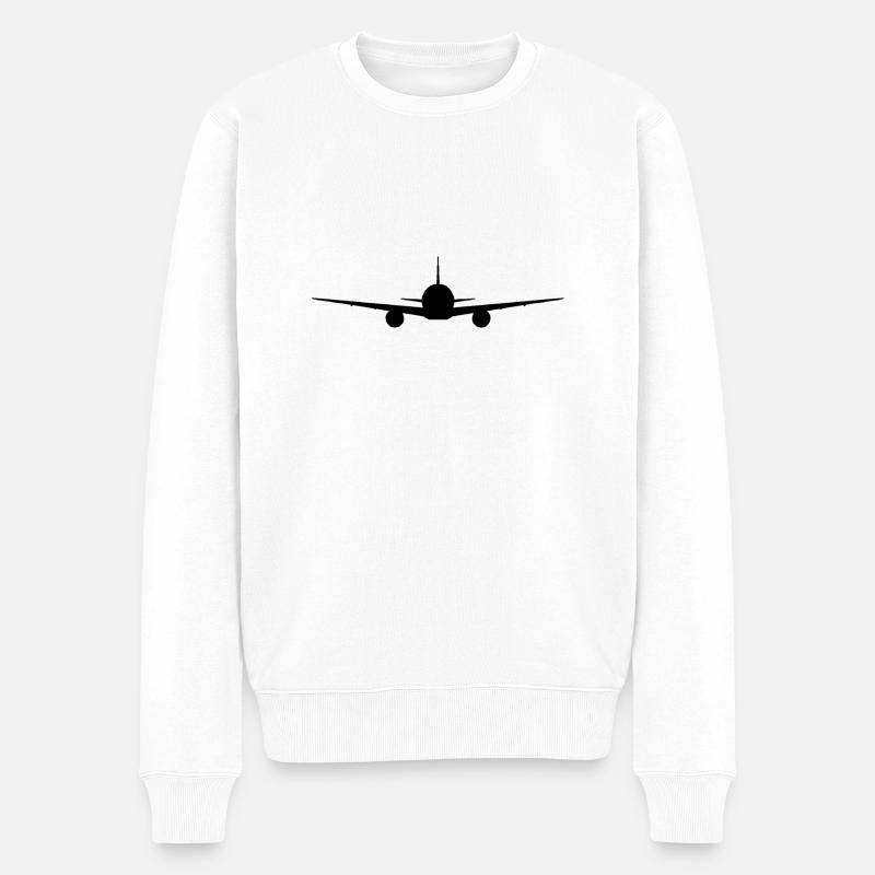 777 - Männer Premium Bio Pullover - Weiß