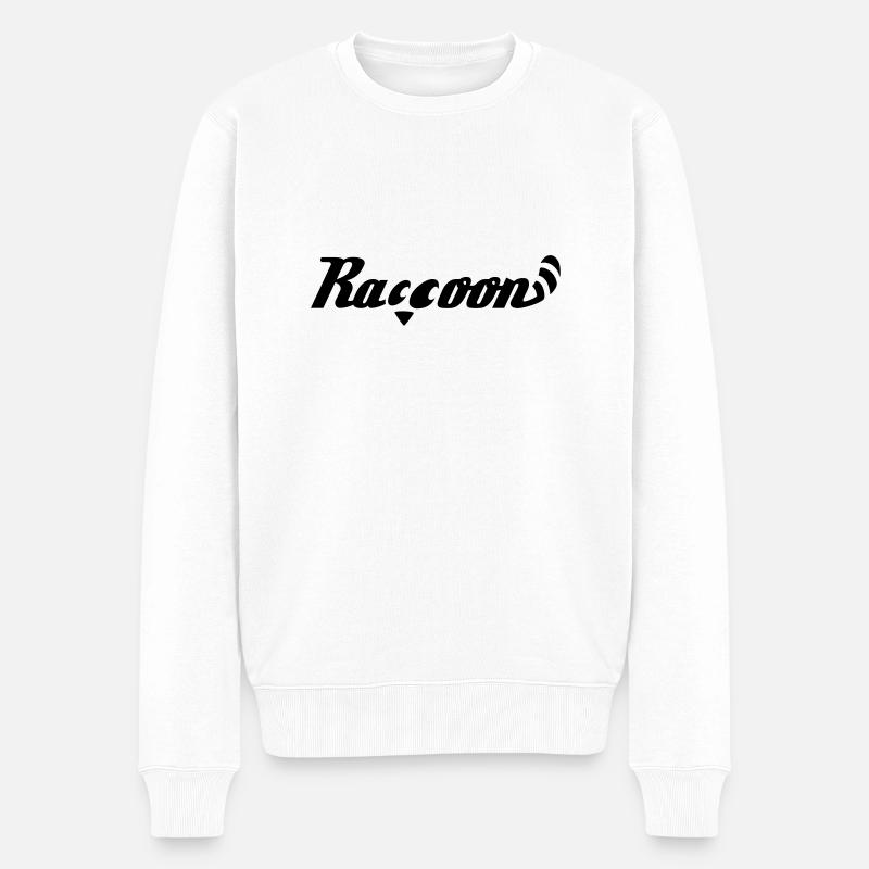 raton laveur écrit 2.0 - Pull Premium bio Homme - blanc